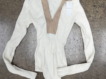 Bodysuit By Abercrombie And Fitch In Cream, Size:M Supply