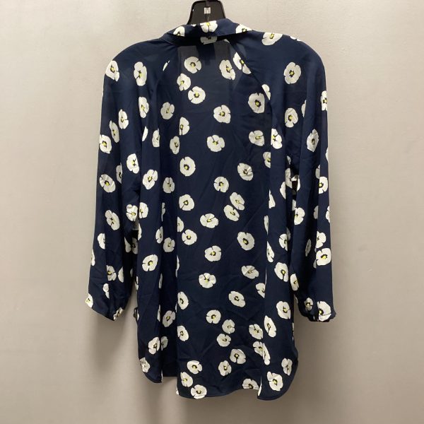 Blouse Long Sleeve By Cabi In Blue, Size: S Online