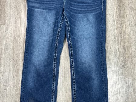 Jeans Straight By Vigoss In Blue Denim, Size: 16 Online Hot Sale