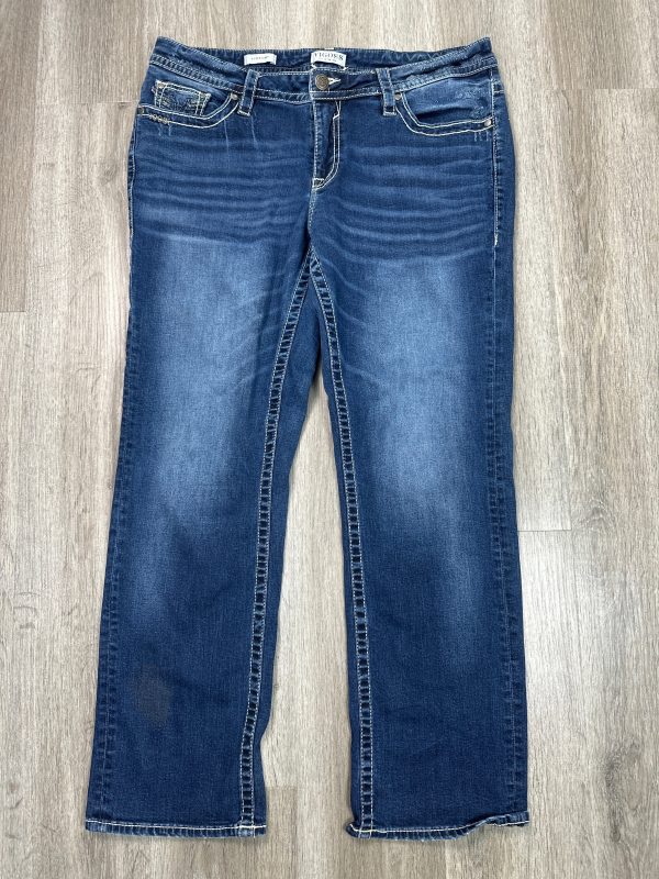 Jeans Straight By Vigoss In Blue Denim, Size: 16 Online Hot Sale