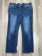 Jeans Straight By Vigoss In Blue Denim, Size: 16 Online Hot Sale