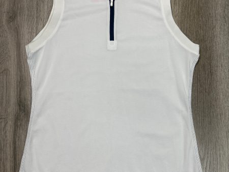 Athletic Tank Top By Adidas In White, Size: M Hot on Sale