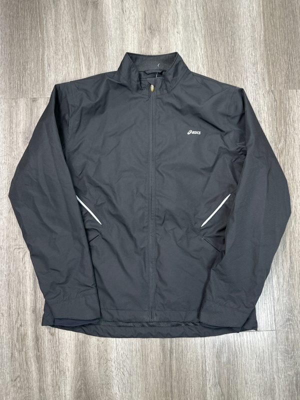 Athletic Jacket By Asics In Black, Size: M Sale