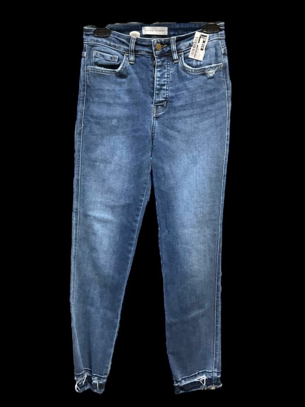 Jeans Skinny By Flying Monkey In Blue Denim, Size: 2 Online Sale