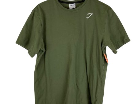 Athletic Top Short Sleeve By Gym Shark In Green, Size: L For Discount