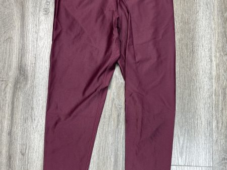 Athletic Leggings By COREIO In Maroon, Size: S Online now