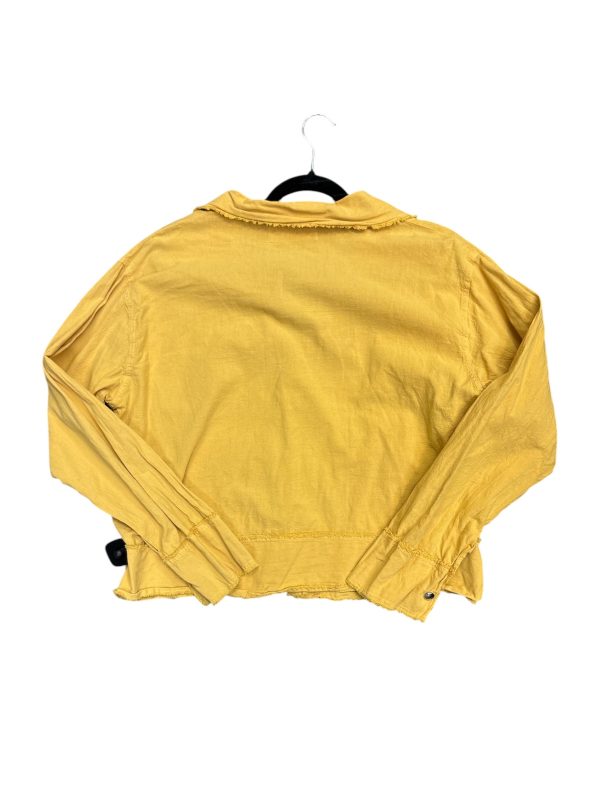 Blouse Long Sleeve By Clothes Mentor In Yellow, Size: Xl Supply