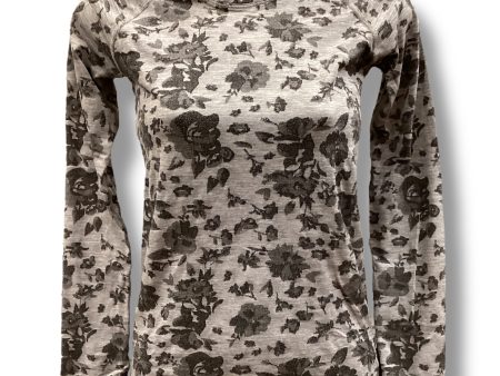 Athletic Top Long Sleeve Crewneck By Athleta In Floral Print, Size: Xs Cheap