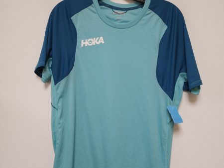 Athletic Top Short Sleeve By Hoka In Teal, Size: S Cheap