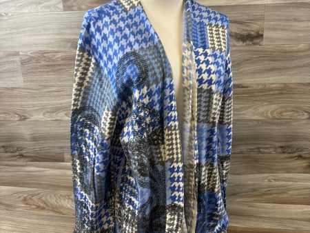 Cardigan By Talbots In Blue & White, Size: Xl Online Sale