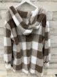 Cardigan By Clothes Mentor In Brown & White, Size: Xl Online Sale