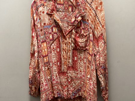 Blouse Long Sleeve By Rachel Zoe In Orange, Size: S Supply