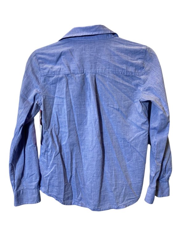 Blouse Long Sleeve By Ann Taylor In Blue, Size: Xsp Online Sale