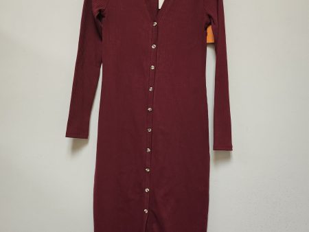 Dress Casual Maxi By Grey State In Maroon, Size: Xs Cheap