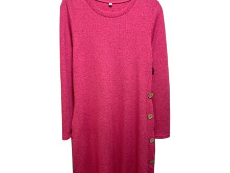 Button Dress Sweater Unbranded In Pink, Size: S on Sale