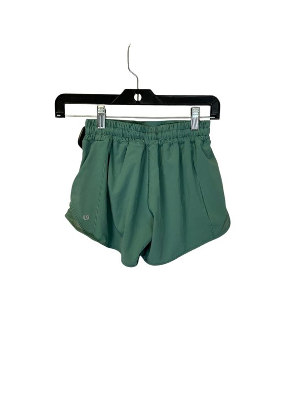 Athletic Shorts By Lululemon In Green, Size: 4 Hot on Sale