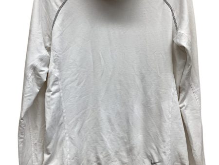 Athletic Top Long Sleeve Crewneck By Nike In White, Size: M Fashion