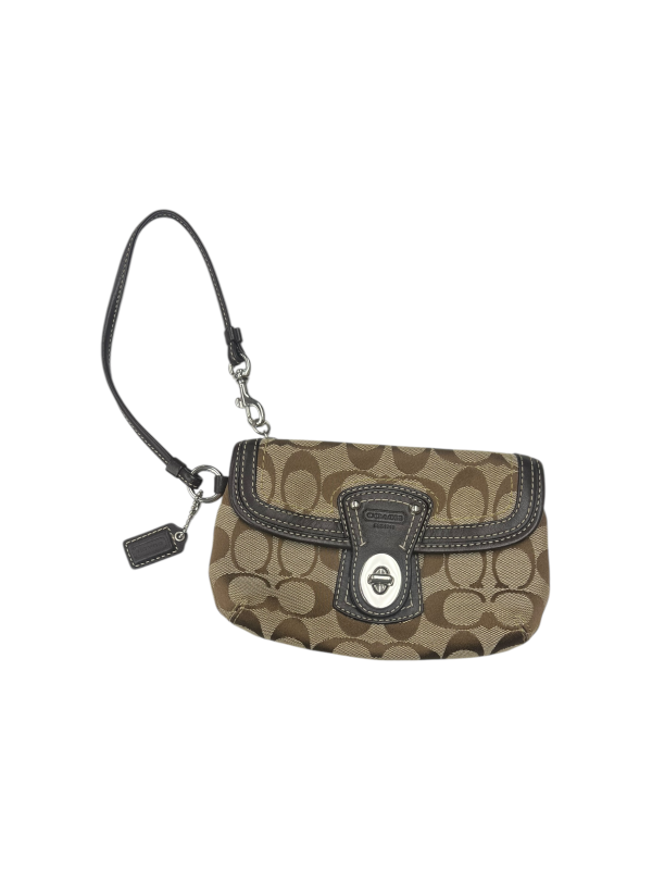 Wristlet Designer By Coach In Brown, Size:Medium on Sale