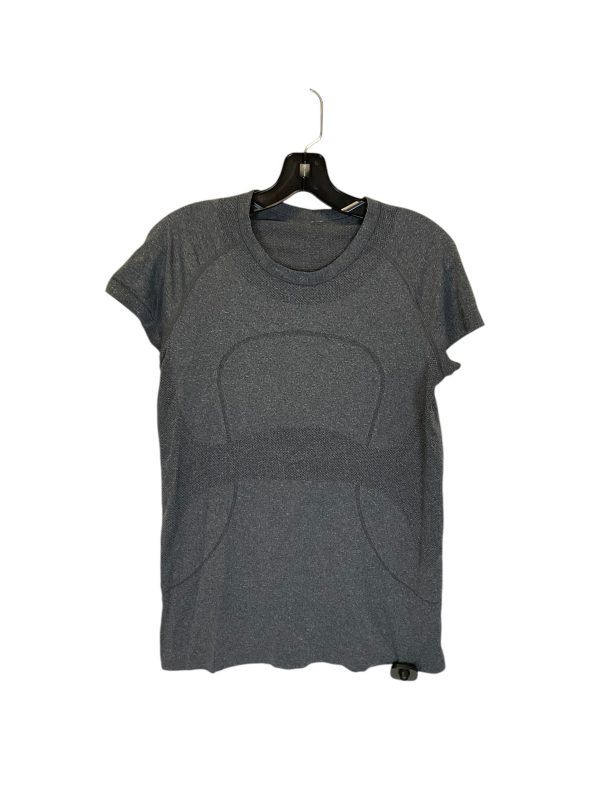 Athletic Top Short Sleeve By Lululemon In Grey, Size: 10 Online Hot Sale