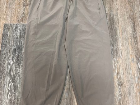 Athletic Pants By Abercrombie And Fitch YPB In Taupe, Size: L For Sale