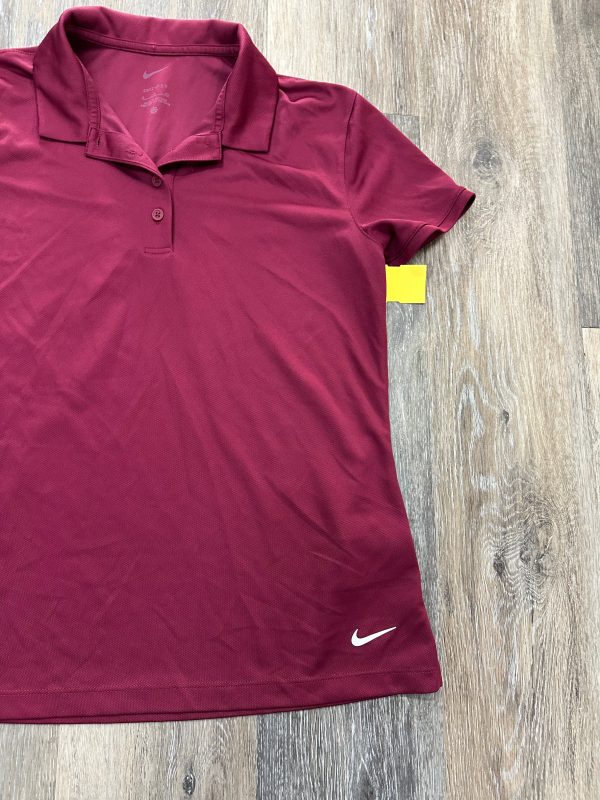 Athletic Top Short Sleeve By Nike Apparel In Red, Size: S Discount