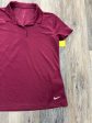 Athletic Top Short Sleeve By Nike Apparel In Red, Size: S Discount