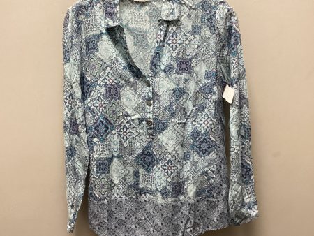 Blouse Long Sleeve By J. Jill In Blue, Size: Xs on Sale