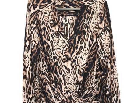 Blouse Ls By Inc In Animal Print, Size:L Online