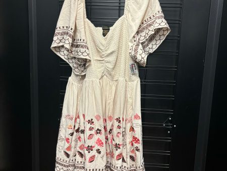 Dress Casual Short By Cmb In Cream, Size: 3X Hot on Sale