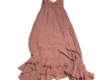 Dress Casual Maxi By Free People In Pink, Size: L Hot on Sale