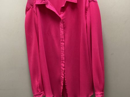 Blouse Long Sleeve By PRETTY LITTLE THING In Pink, Size: Xs Hot on Sale