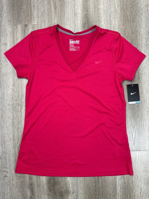 Athletic Top Short Sleeve By Nike Apparel In Pink, Size: L Online Hot Sale