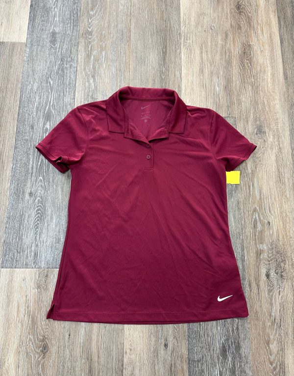 Athletic Top Short Sleeve By Nike Apparel In Red, Size: S Discount