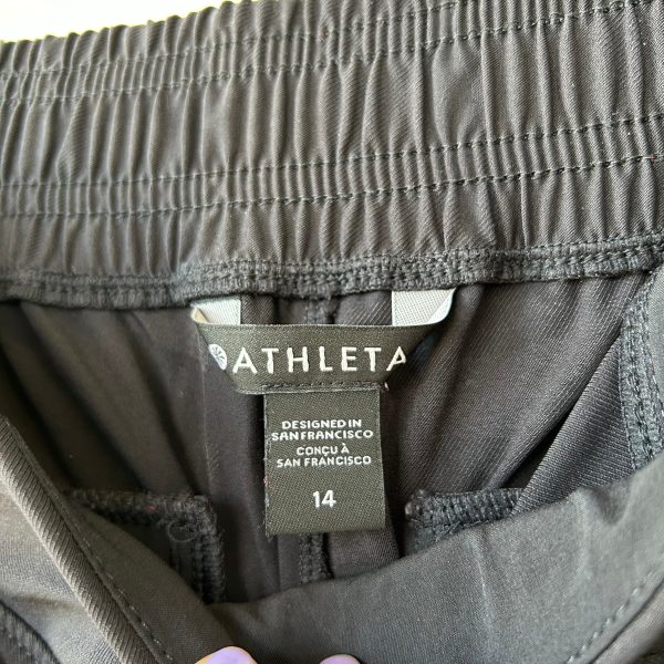 Athletic Pants By Athleta In Black, Size: 14 Online now