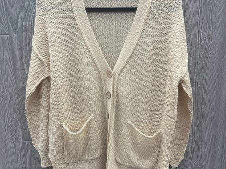 Sweater Cardigan By Clothes Mentor In Tan, Size: Xs Cheap