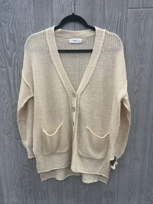 Sweater Cardigan By Clothes Mentor In Tan, Size: Xs Cheap