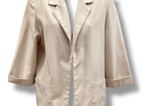 Blazer By Clothes Mentor In Beige, Size: 12 on Sale