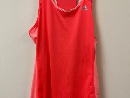 Athletic Tank Top By Adidas In Orange, Size: M Fashion