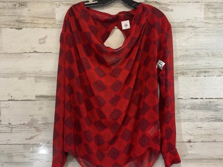 Blouse Ls By Cabi In Red, Size:L Cheap