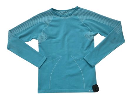 Athletic Top Ls Crewneck By Nike In Blue, Size:L For Sale