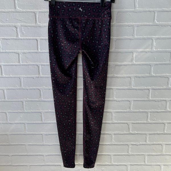 Athletic Leggings By Joy Lab In Black & Purple, Size: 0 Online now