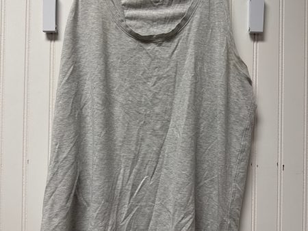 Athletic Tank Top By Lululemon In Grey, Size: Xl For Discount