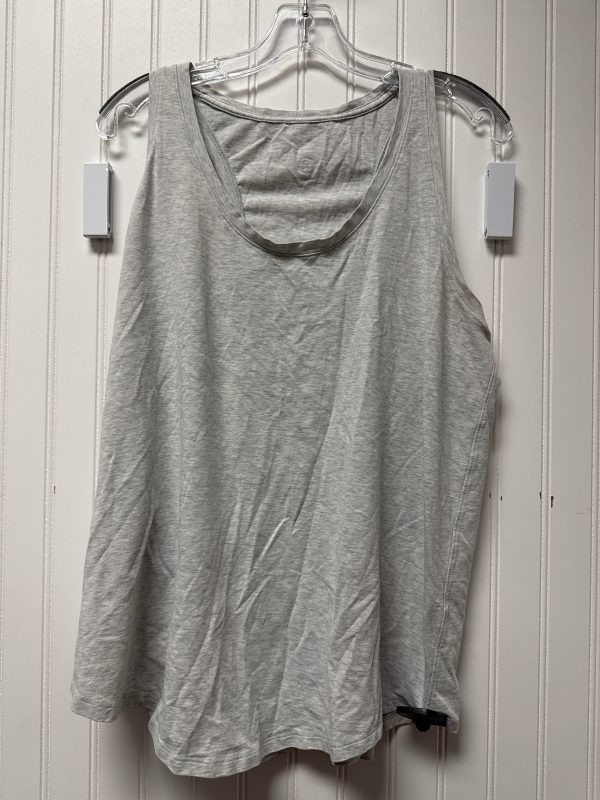 Athletic Tank Top By Lululemon In Grey, Size: Xl For Discount