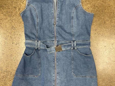 Dress Casual Short By City Chic In Blue Denim, Size:18 For Discount