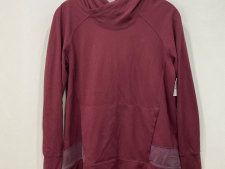 Athletic Sweatshirt Hoodie By Lululemon In Maroon, Size: 4 For Cheap