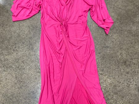 Dress Casual Maxi By Pink Lily In Pink, Size:2X Online now