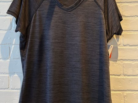 Athletic Top Short Sleeve By LEGEND In Grey, Size: L Online