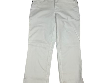 Jeans Cropped By Talbots In White Denim, Size: 12 Supply