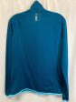 Athletic Top Long Sleeve Collar By Under Armour In Blue, Size: M For Discount