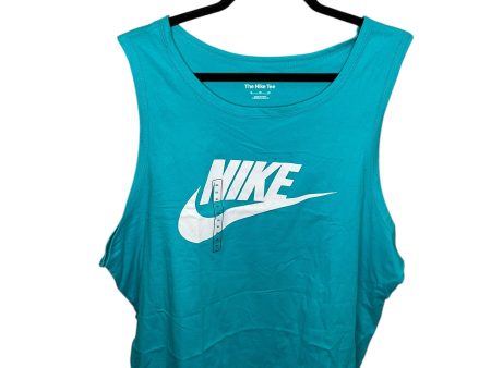 Athletic Tank Top By Nike Apparel In Blue, Size: Xl Sale